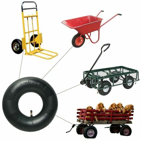 Pieces Inner Tube 4.10/3.50-4 with Valve Stem for Wheelbarrow Mower Stroller Generator Garden Trolley