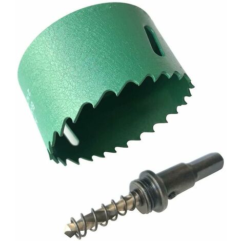 Bi-metal Hole Saw With Positive Rake Teeth For Cutting Soft Metal, Plaster, Plastic, Wood, Fiberboard (65mm) (1/5)