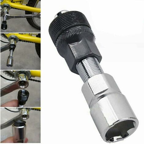 Bicycle Crank Puller, Universal Wheel Puller Remover Metal Bicycle Crank Puller Tool Bicycle Crank Set Repair Accessories Crank Arm Remover Kits (1/5)