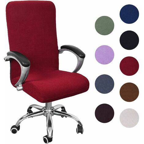 Office Chair Cover Universal Stretch Microfiber Washable Office Chair Cover Stretch Armchair Covers Comfortable Executive Chair