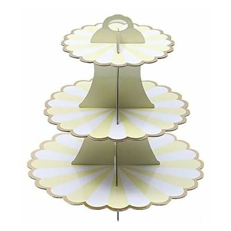 3 Tier Cardboard Round Cake Stand Cardboard Cupcake Stands Afternoon Tea Cupcake Stand Birthday Baby Shower (1/5)