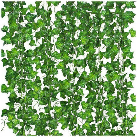 Pack of 12 Artificial Ivy Plants Decoration for Garden / Balcony / Living Room / Celebration / Wedding-2.2m (1/5)