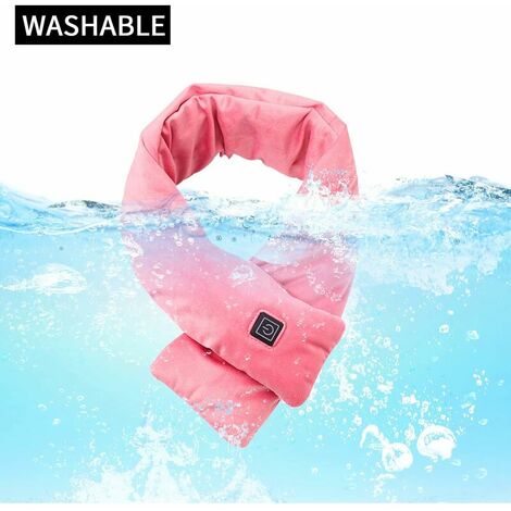 Heated scarf with 3 heating levels, soft and warming scarf for men and women, to warm your neck, fast heating by USB