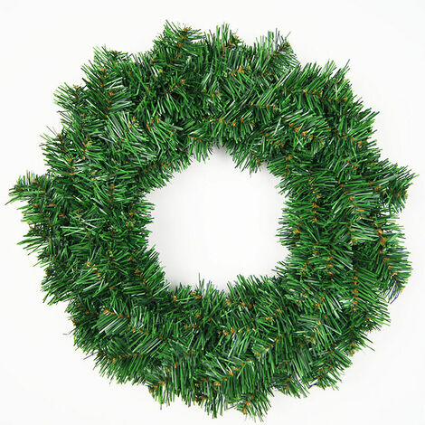 Green Garland Artificial Christmas Wreath Artificial Christmas Tree Garland Xmas Wreath for Door Hanging for House Doors Walls Fireplace Decoration 30CM (1/5)