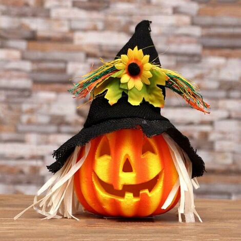 Halloween Decoration Lantern Pumpkin Light for Halloween Christmas Home Party KTV Prop Light Decor (D-Large) (1/5)