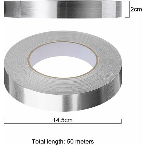 Self Adhesive Tile Decorative Adhesive Tape, Waterproof Joint Line Tape, for Floors, Walls, Ceilings, Doors and Windows, Home Deco (1(2cm50m),Silver)