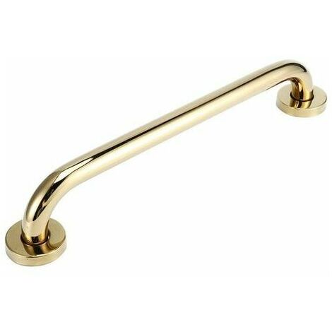 Shower Grab Bar Safety Bathroom Stainless Steel Gold Plated Bathtub Handrail Safety Grab Bar Bathroom Accessories 12" (1/5)
