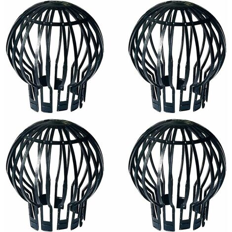 gutter filters, 4 pieces, gutter protector, Plastic, durable, rust-proof, smooth drainage, suitable for gutters, roof drainage (1/5)