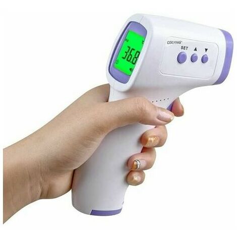 Medical Infrared Forehead Thermometer, Non-Contact Thermometer for Adults, Children, Babies, Mode LCD Display with Colored Indicators, Sound Option and 32 Memories. (1/4)