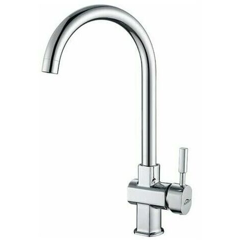 Tap Single Lever Kitchen Chrome Swivel Spout 360° Elegant Kitchen Faucet Brass Dismountable Aerator Hot and Cold Water Kitchen Sink Mixer Tap