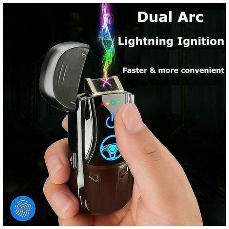 Dynamic 2000 Lighter USB Rechargeable Double Arc Electric Lighter with Sports Car Shape ...