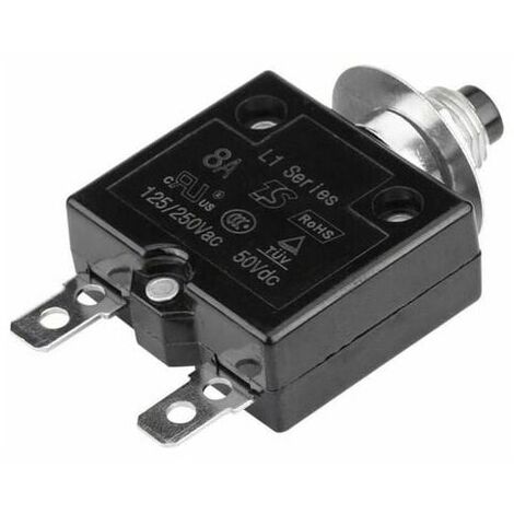 Circuit breaker, manual reset thermal switch circuit breaker, overload protection 5A/8A/10A/15A/18A/20A/30A (optional)(8A) (1/5)