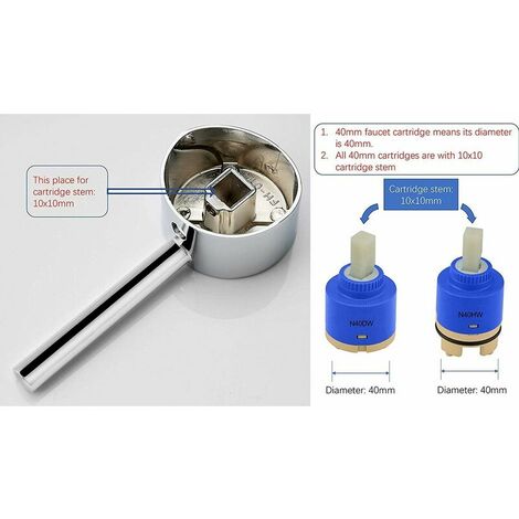 Single Handle Faucet Replacement Cartridge 40mm 1 1/2 Diameter [1352