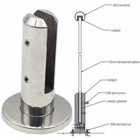 Stairs Swimming Pool Spigot Glass Balustrade Railing Balcony Glass Fence Pool Clamp Balcony Fence