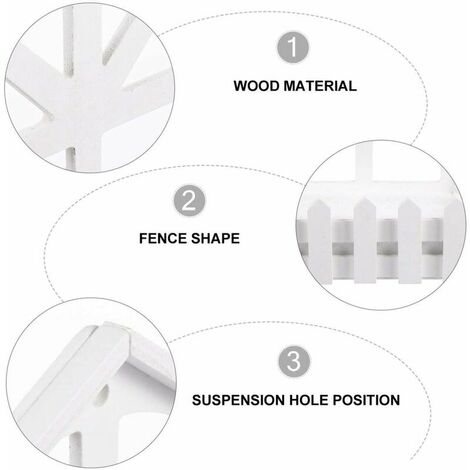 Set of 2 White Wall Planters for Wooden Hanging Planters, Wall Mounted ...