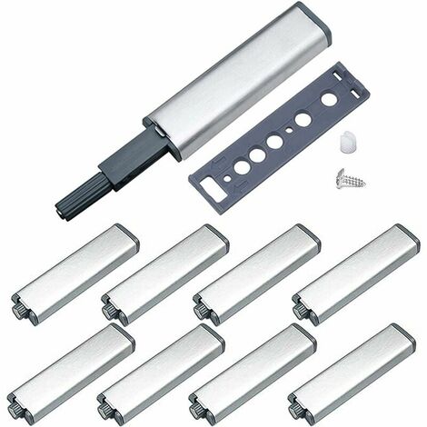 Push to Open Furniture Push to Open System Pressure Door Opener Push to Open System Damper for Home Furniture Door Cabinet Drawer Cabinet Magnetic Locks 8 Pcs (1/5)