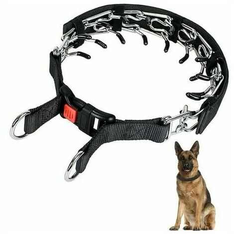 Dog Prong Training Collar, Dog Choke Collar with Snap Buckle, No Pull Dog Collar for Medium & Large Breed Dogs (4.0mm, 60cm) (1/5)