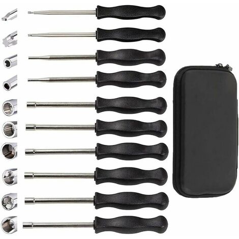 Carburetor Adjustment Tool Set 10 Piece Carburetor Adjustment Tool Screwr Set for Common 2-Stroke Carburetor Adjustment Tools for Small Engines. Carburettor Adjustment Tool (1/5)