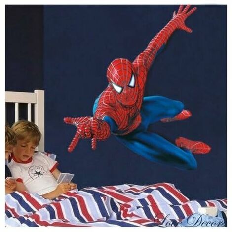 Huge Large Spiderman Wall Stickers for Kids Boys Bedroom Art Wall Decor.