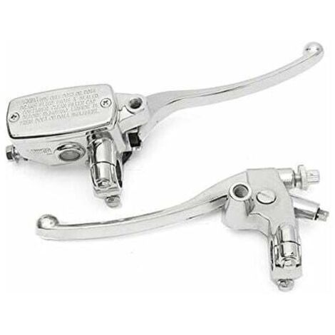 Chrome 22mm Motorcycle Hydraulic Brake Master Cylinder Clutch Lever (1/5)