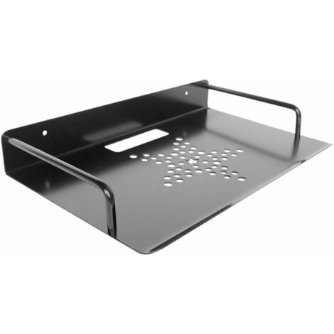 Floating Shelf for TV Components, Projector Shelf Router Metal Shelf Bracket, TV Accessory Shelves Can Be Used to Store and Organize TV Box, DVD Player, Game Console, (Single, 11.2"x8")