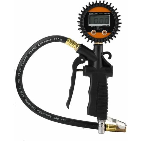 Tire Inflator Gauge Digital Tire Inflator With Tire Pressure Gauge Universal Car Inflator Motorcycle Pump Gun Tire Pressure Gauge
