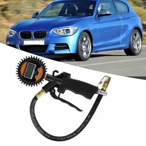 Tire Inflator Gauge Digital Tire Inflator With Tire Pressure Gauge Universal Car Inflator Motorcycle Pump Gun Tire Pressure Gauge