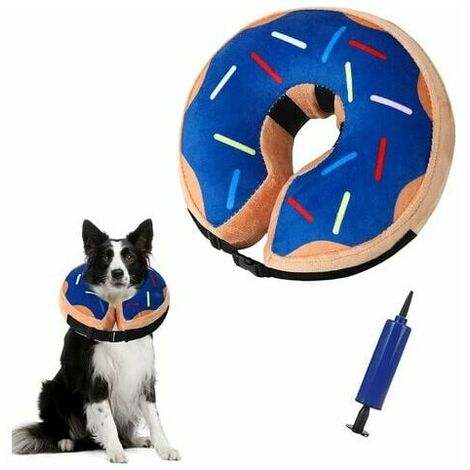 Inflatable Dog Collar Dog Collar Cat Cone Soft Dog Collar for Recovery Protective Dog Collar Post Surgery Prevent Dogs Biting and Licking Wounds (1/5)