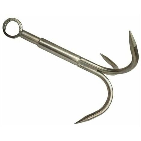 Stainless Steel 3-Prong Grappling Hook, Gravity Climbing Anchor and Retrieval Hook (Medium) (1/5)