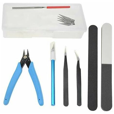 8-Piece Gundam Model Tool Kit, Basic Modeling Tool Set for Repairing and Fixing Gundam Car Models (1/5)