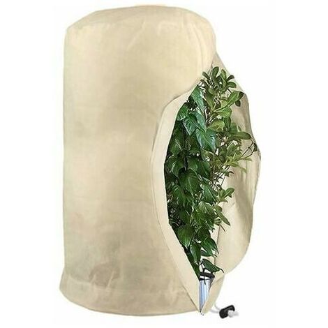 Plant Cover Winter Warm Cover Tree Shrub Plant Protection Bag Frost Protection for Courtyard Garden Plants Small Tree From Cold Beige 200x240cm Thin (1/4)