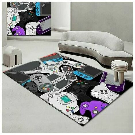 1 Piece Game Console Living Room Bedroom Rug Game Video Game Handle Bedside Mat Rug (M1 40 60cm) (1/5)