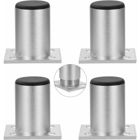 Adjustable Furniture Leg Cabinet Feet Aluminum Alloy for Sofa Shelves Load up to 50 kg 60mm 4 Pieces (1/5)