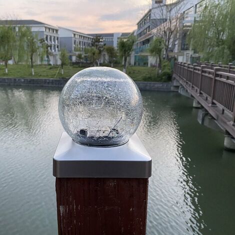 Solar Post Cap Lights - Outdoor Patio Fence Railing Lights Solar Powered Decorative LED Lights for Garden, Patio, Driveway