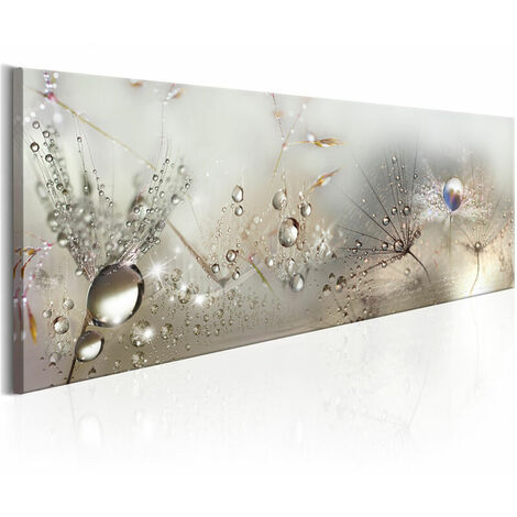 Home Decor Canvas Print Painting Wall Art Home Dew Beads Blowball,Non-Woven Canvas Print 90x30cm,1 Piece(Unframed) (1/4)