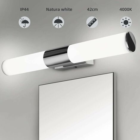 Mirror Light, 40cm LED Bathroom Cabinet Mirror Lamp, Mirror Cabinet Lamp, Wall Lamp, 16W Wiring Installation