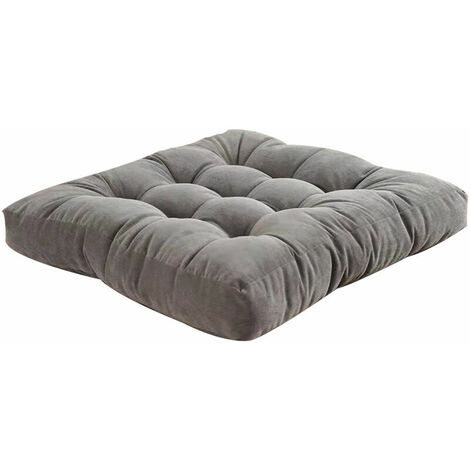 Tatami floor cushion square padded seat cushion gray