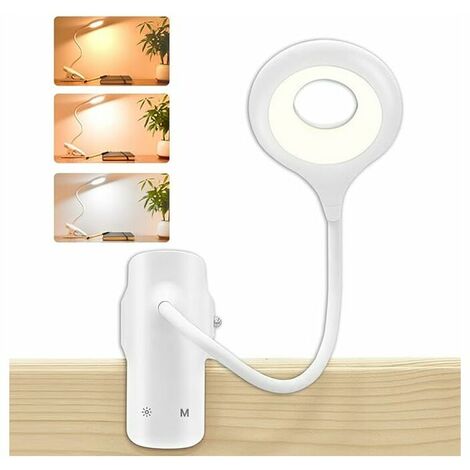 LED Reading Light, Headboard Eye Protection Clip Lamp, 28 LED Bed Reading Lights, USB Rechargeable Kids Reading Light, 9 Settings Desk Lamp