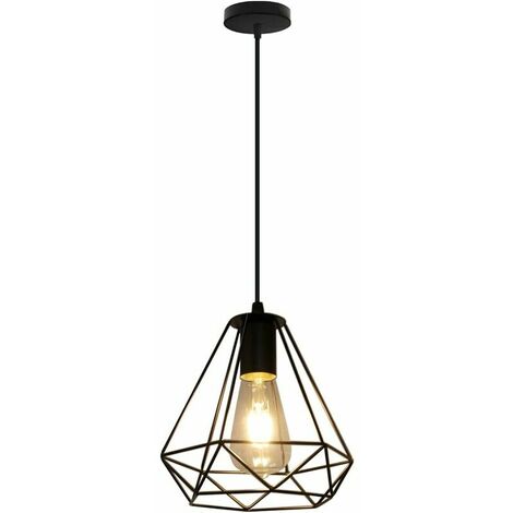 Retro Industrial Ceiling Chandelier, Metal Shade, Suitable for Kitchens, Hallways, Bedrooms, Bars, Restaurants (Without Bulbs) (1/5)