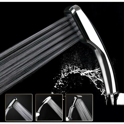 300 Hole 30% Water Saving Shower Head with 300% Turbocharged Pressure - Chrome Plated [Energy Class A+] (1/5)