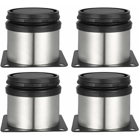 Adjustable Feet 200mm Height Thicken Cabinet Legs Table Legs Furniture Legs, Brushed Stainless Steel, Adjustable Height 0-15mm Come with Stainless Steel Screws (5050mm,4pcs) (1/5)