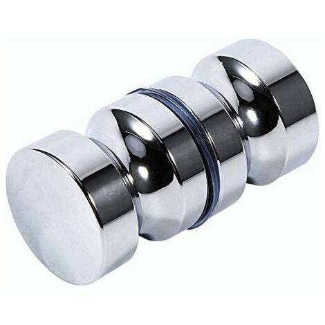 Bathroom Door Handle Round Aluminum Alloy Single Sided Shower Glass Pull Knob Foe Bathroom Shower Cabinet Handle (1/5)