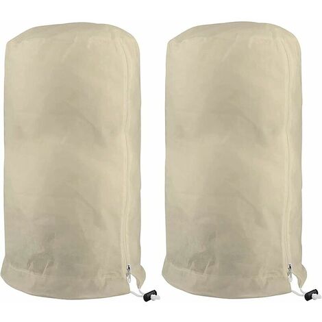 Plant Overwintering Cover, Olive Tree Overwintering Cover, Tree Overwintering Cover, Tomato Lemon Tree Cover, Winter Cover for Plants Garden Plant Bag Non-Woven Fabric (60℅80cm, Beige) (1/5)