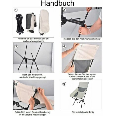 Camping Chair Oxford Cloth Portable Chair  Heavy Duty Folding Chair Seat for Fishing Camping Festival Picnic BBQ Picnic Outdoor Blue