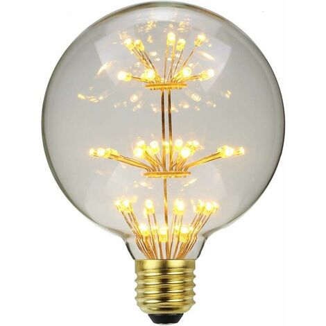 Led Vintage Bulb Light Bulb RGB Firework Edison Light Bulb G95 3W 220/240V E27 Decorative Light Bulb (Firework) (1/5)