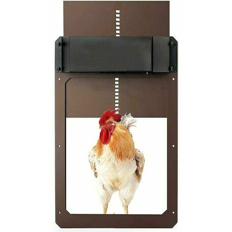 Battery Operated Automatic Chicken Coop Door Kit with Timer and Light Sensor - Accessories Included