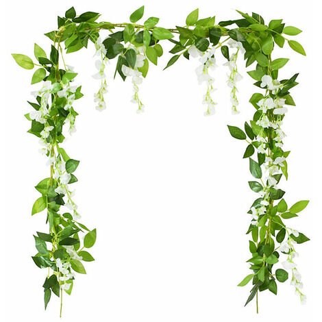 Artificial Wisteria Plant Garland,210cm, Fake Ivy Flowers, for Decorating Wedding Arch or Baby Shower (1/5)