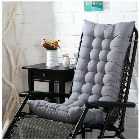 High back lounge chair cushion, Back cushion, Thickened garden armchair cushion, Rocking chair 3D cushion, for Rocking Lounge Chair, Sunbathing, Garden Chair, Garden Bench, Office, Indoor, Outdoor, ro