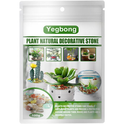 100g Yuhua stone pebbles, plant pot decorative stones, flower pot and aquarium decorative stones, colorful and fleshy cobblestones