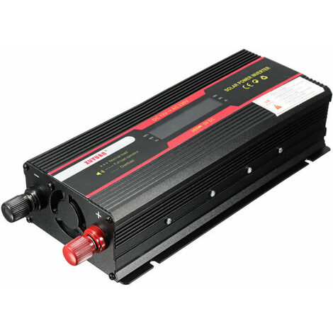 Inverter LCD power voltage converter 6000W max. DC 12V to AC 220V universal socket